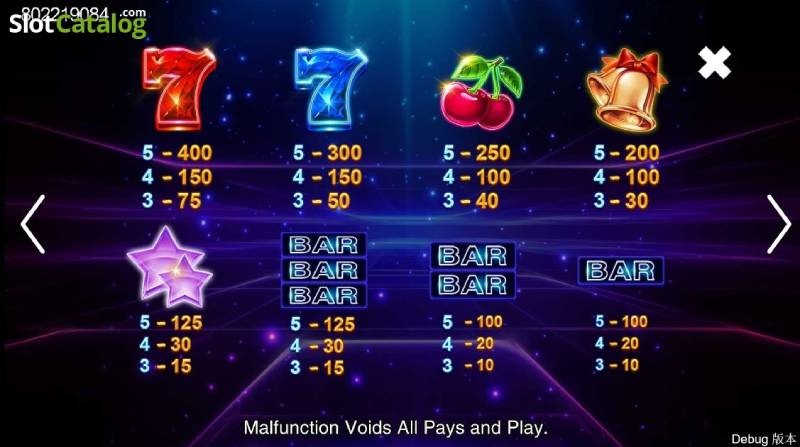 Bảng trả thưởng trong Disco 007win