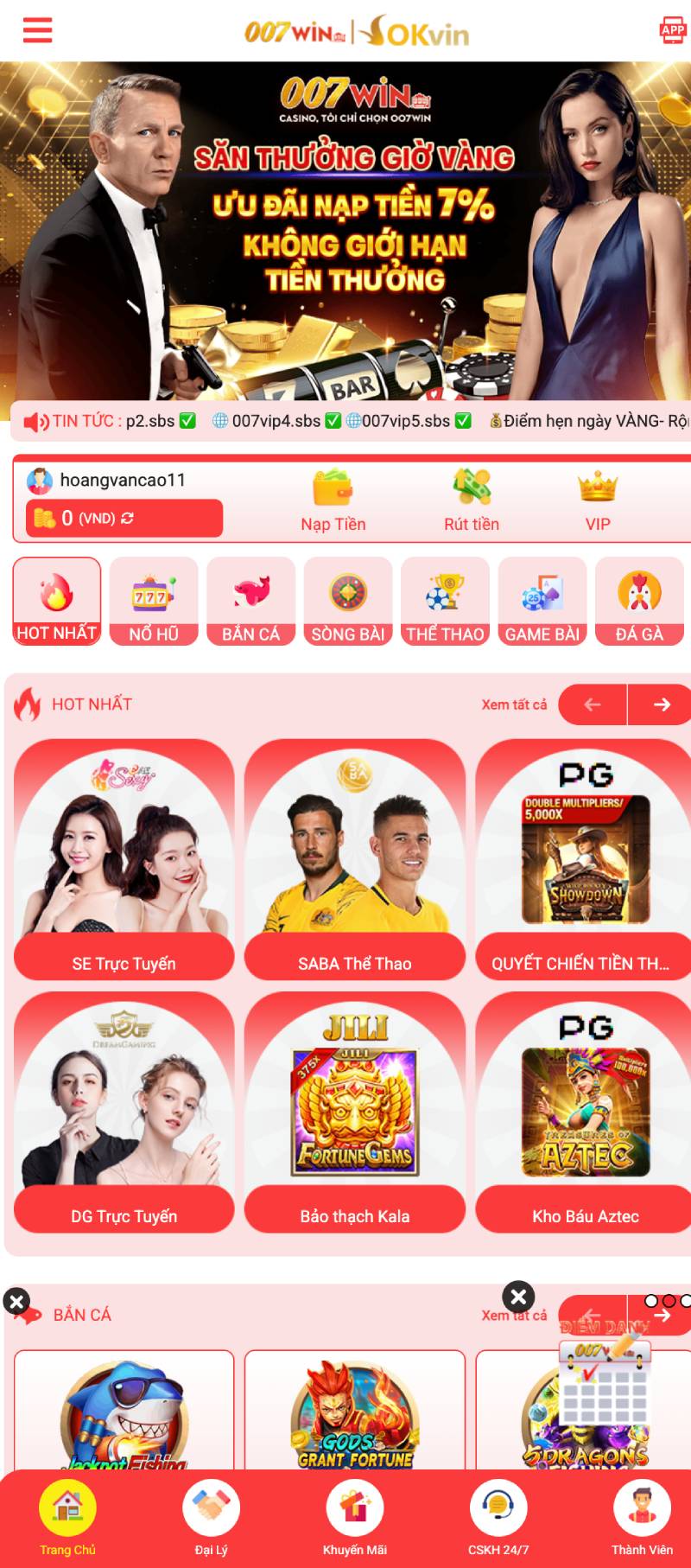 Cách đăng nhập và trải nghiệm trên app